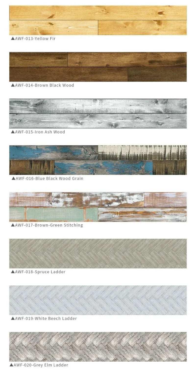 15x90cm Waterproof 3D Self-Adhesive thick Wood Grain Floor sticker Wallpaper Wall Sticker Living Room Toilet Kitchen Home Decor