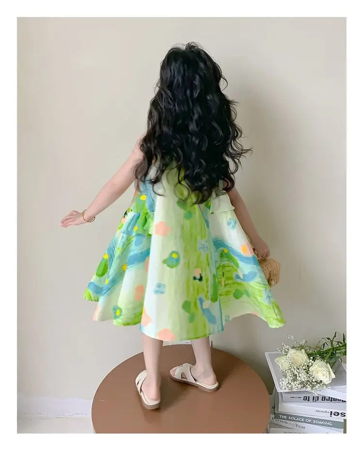 Girl's Summer Dress 2025 New Beach Dress for Summer