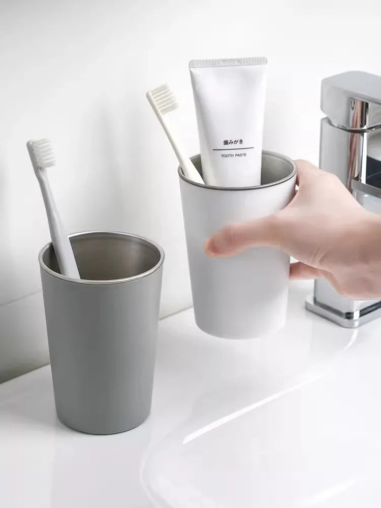 Steel Toothbrush Cup