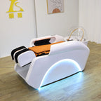 Plug In Automatic Massage Shampoo Bed Built in Electric Massager, Hair Salon Head SPA Hydrotherapy Commercial Salon Furniture