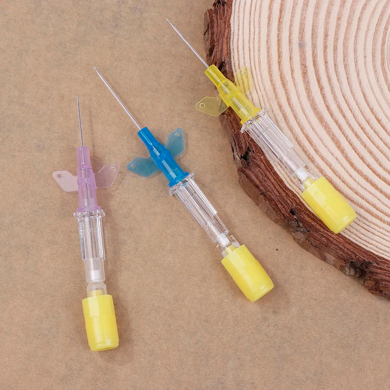 Disposable Animals IV Cannula Intravenous Injection Catheter With Wing 22G 24G 26G For Pet Dog Cat Veterinary Tools