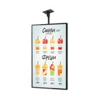 49 55 Inch Fast Food Store Advertising Devise Hanging Lcd Display Wall Mounted Digital Menu Board for Restaurant Shopping Mall