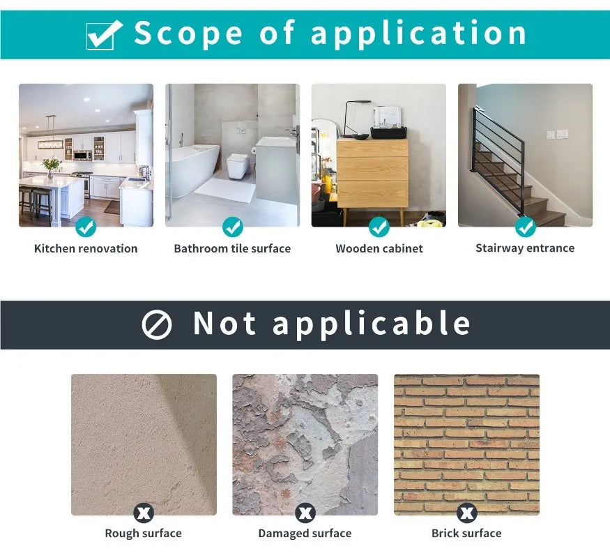 15x90cm Waterproof 3D Self-Adhesive thick Wood Grain Floor sticker Wallpaper Wall Sticker Living Room Toilet Kitchen Home Decor