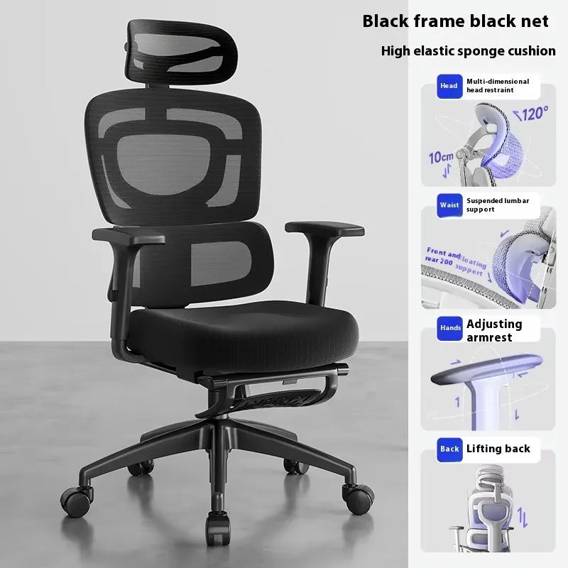 Foot Rest Chair Ergonomic Gaming Chairs Computer Comfortable Wheels Massage Adjustable Sedia Da Ufficio Office Furniture