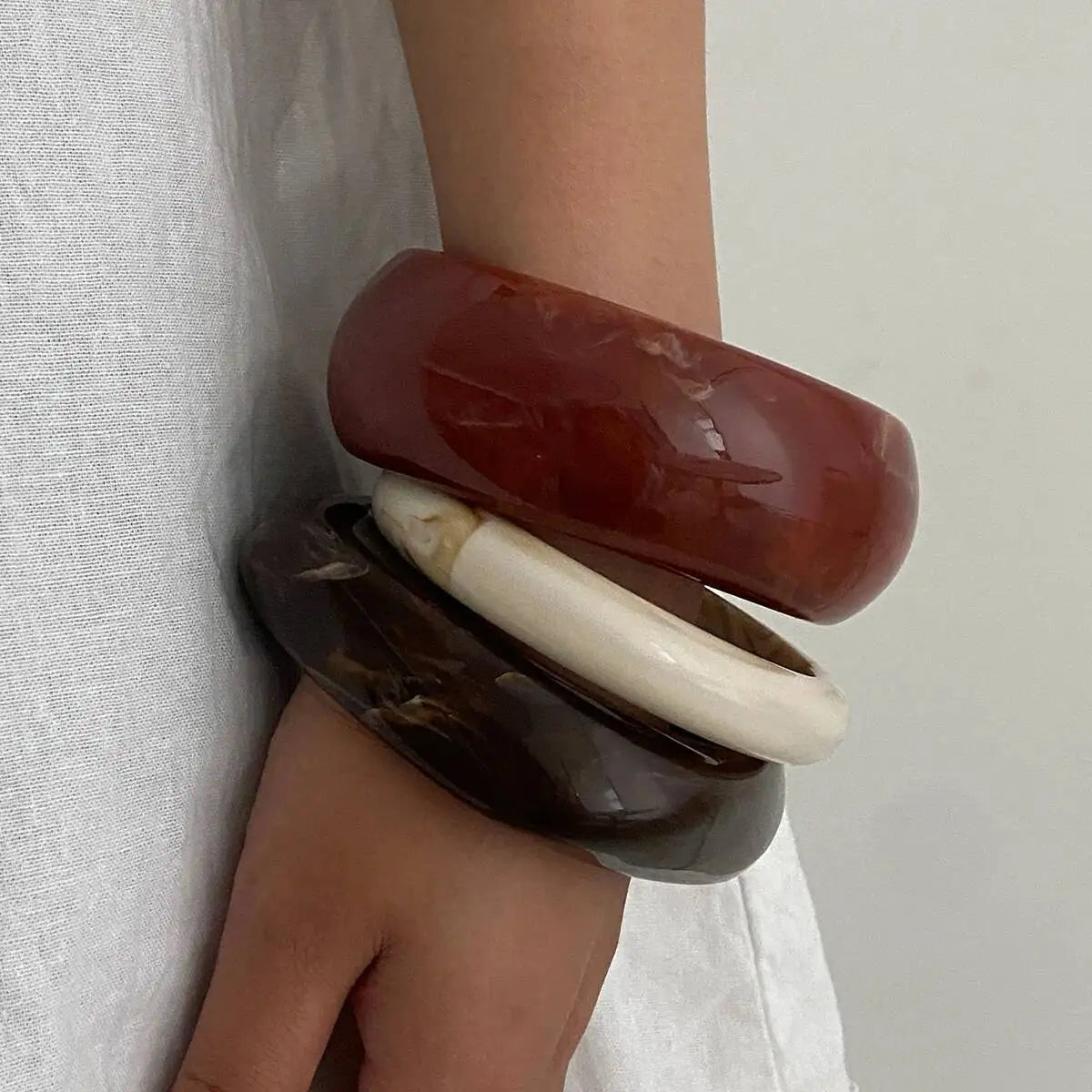 Vintage Boho Resin Bangles
