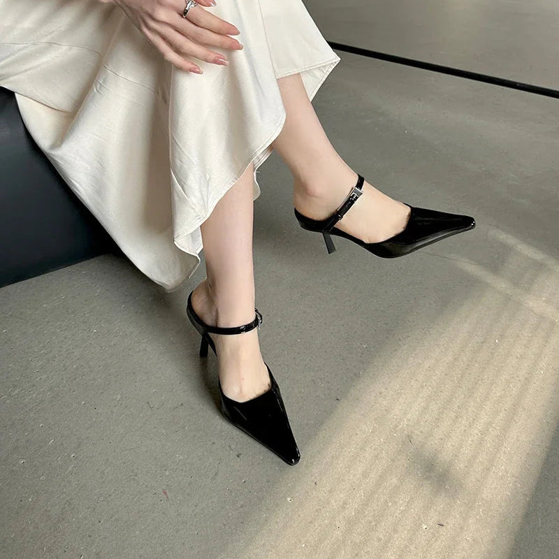 Pointed Toe Mule Heels