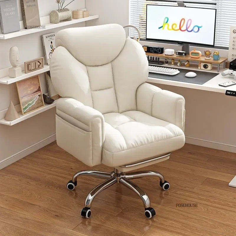 Mobile Swivel Soft Gaming Chairs Comfortable Aesthetic Gamer Leisure Desk Chair Nordic Office Chair Home Office Furniture V l