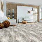 5Pcs Wood Grain Floor Sticker Peel and Stick PVC Self Adhesive Floor Planks for Home Bedroom Living Room Decor Easy to Cut