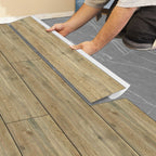 5pcs Wood Grain Floor Stickers Modern Style PVC Wall Sticker Waterproof Self-adhesive for Living room Kitchen Home Floor Decor