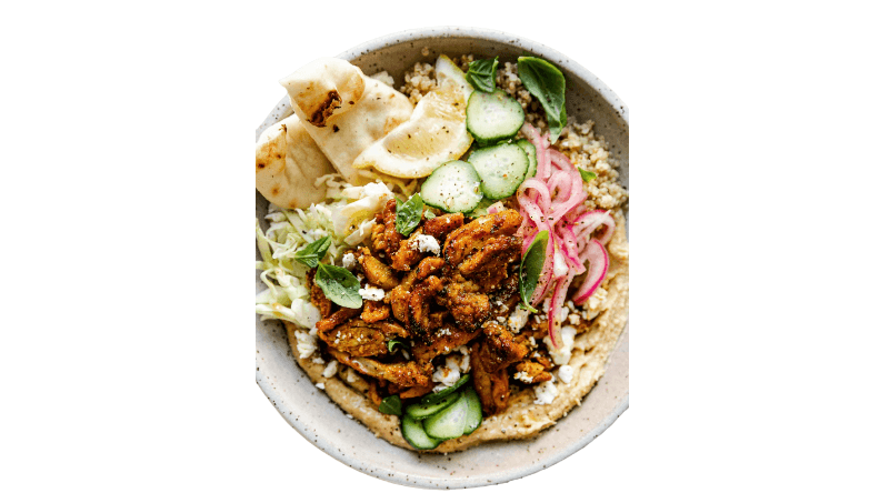 Shawarma with Hommos