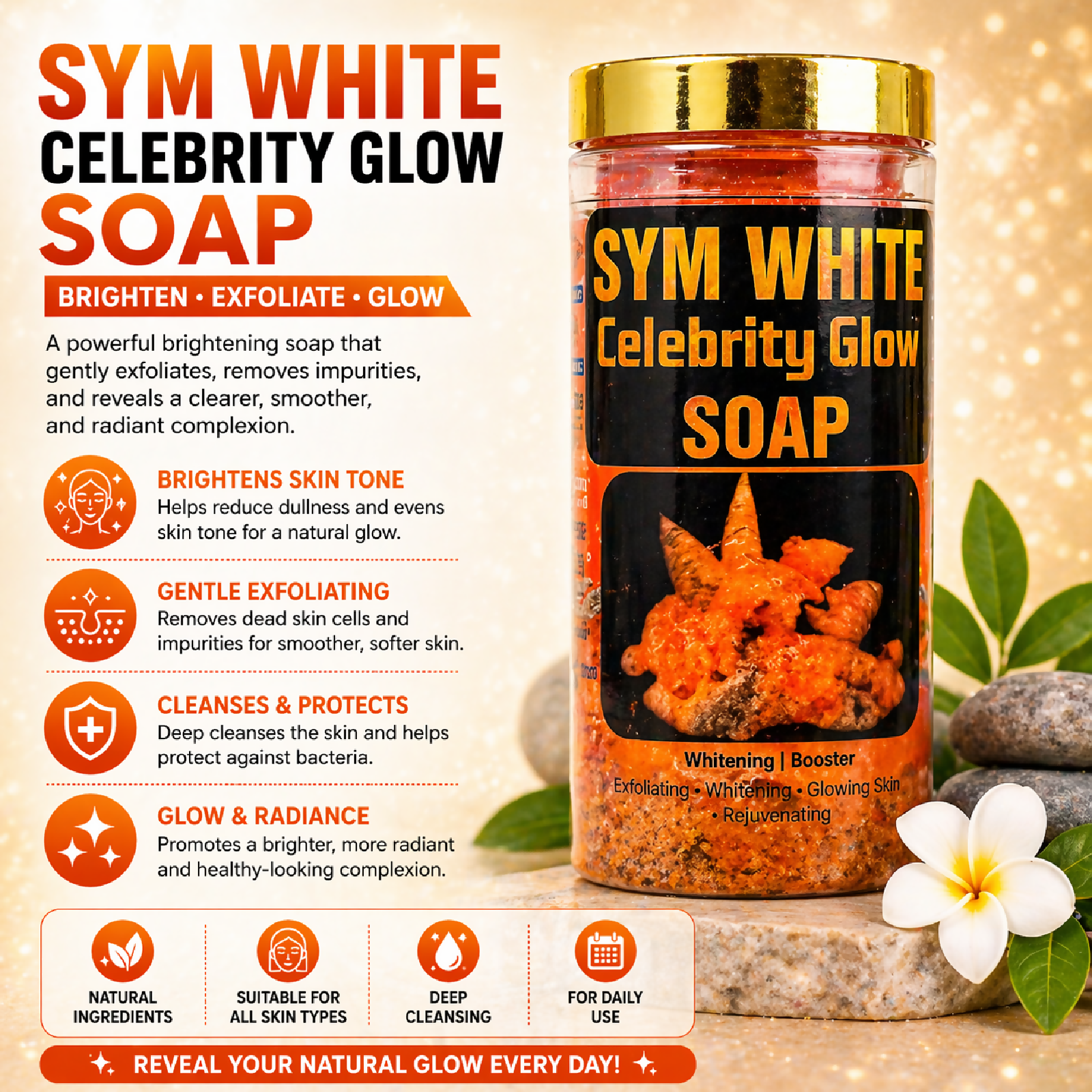 SYM White Celebrity Glow Soap
