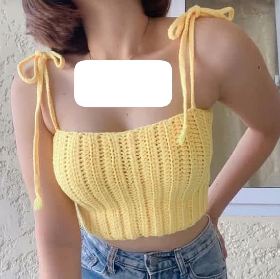 Handmade ribbed crochet