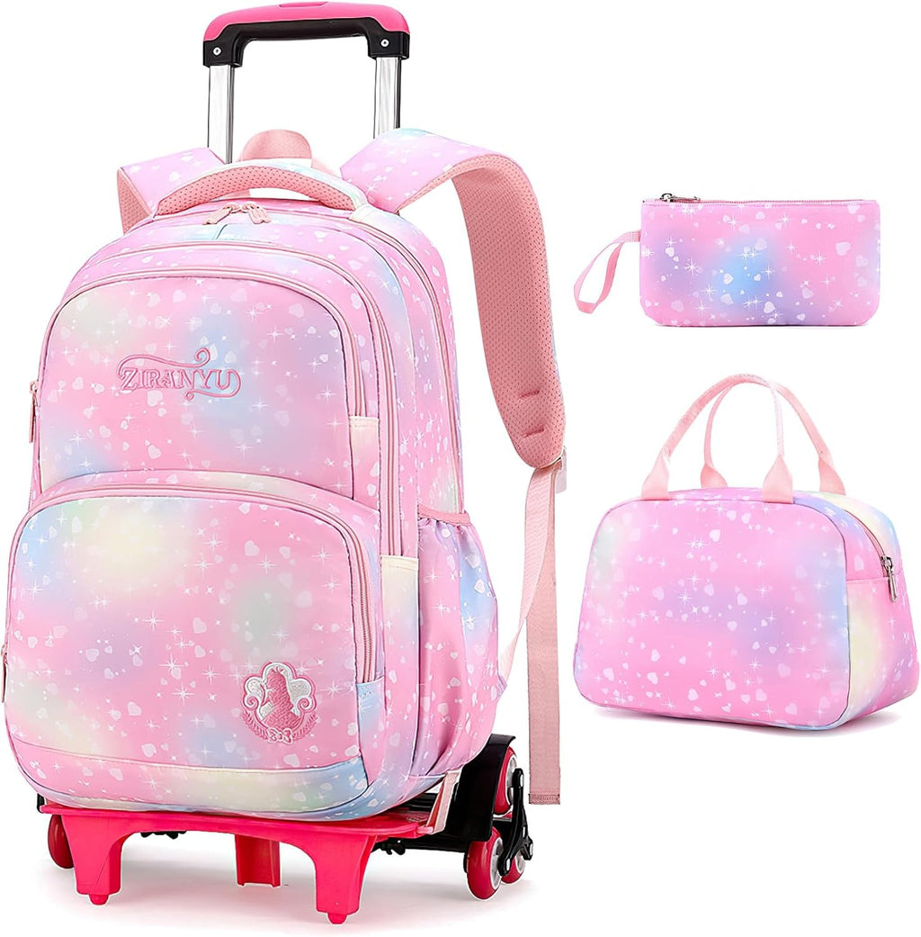 3-Piece School Set – Rolling Backpack