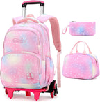 3-Piece School Set – Rolling Backpack