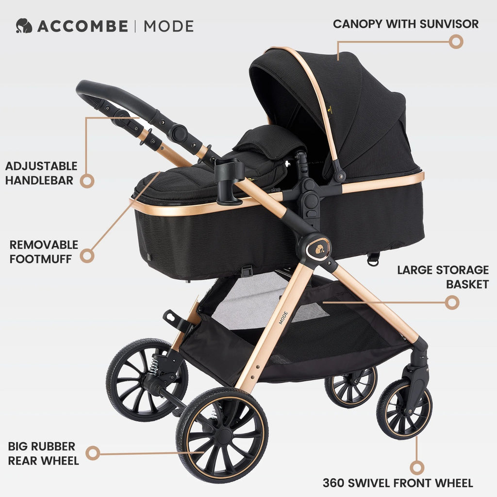 Accombe 2-in-1 Baby Stroller