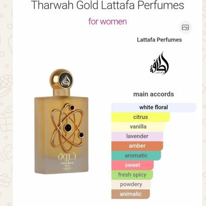 Screenshot of a smartphone displaying a perfume app with product images and price details.