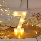 White Light-Up Marquee Numbers
