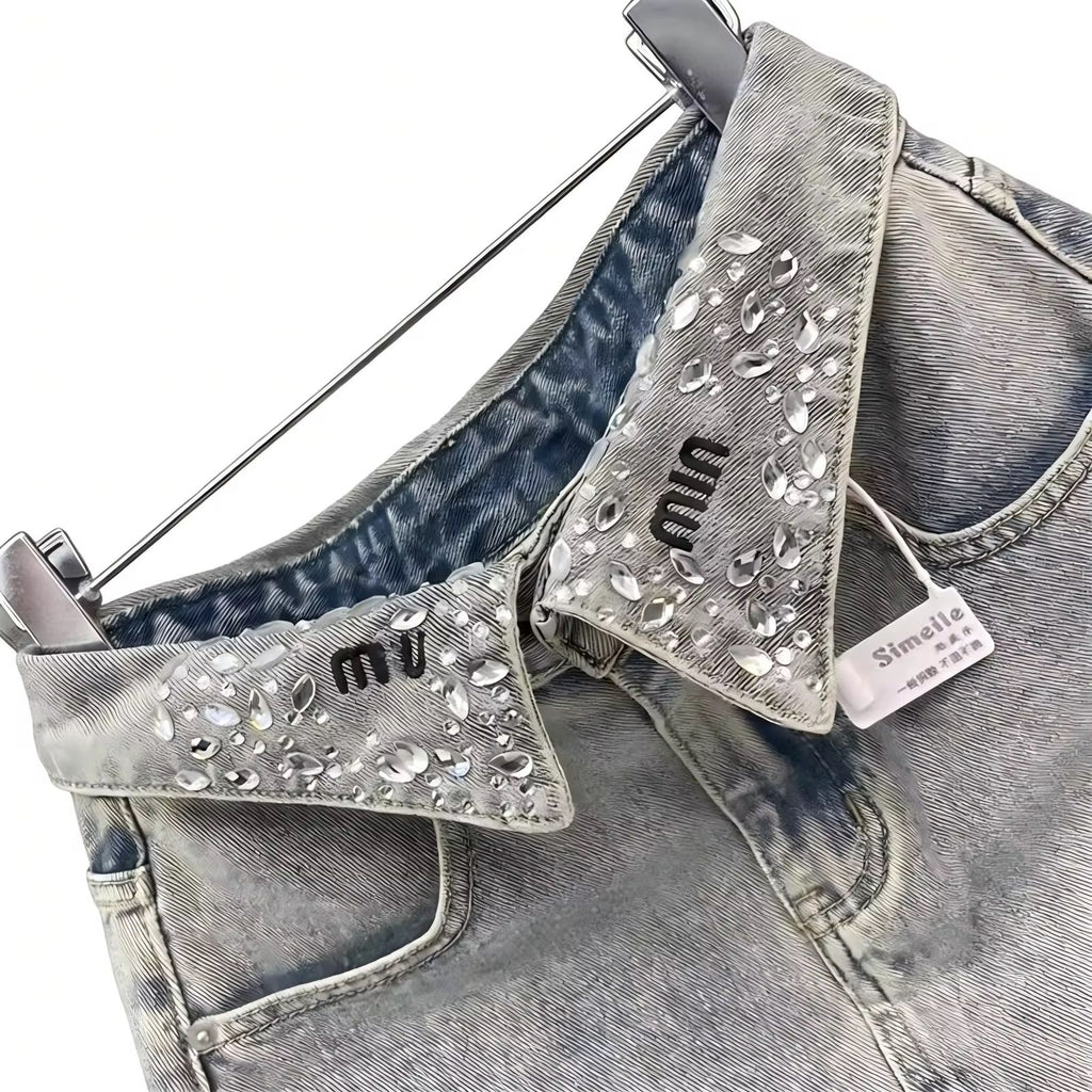 Folded Waist Mini Skirt