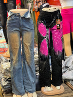 Vintage Washed Denim Jeans