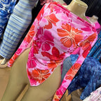 Floral Long-Sleeve Stretchy Top