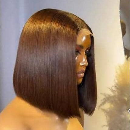 Straight Human Hair Bob Wig
