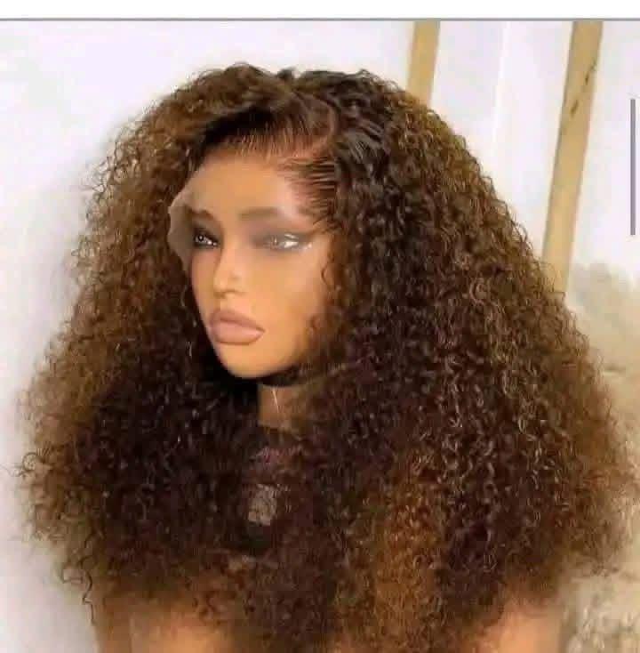 Brown Pixie Curl Lace Front Wig
