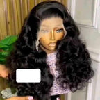 Black Curly Lace Front Wig
