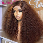 Brown Pixie Curl Lace Front Wig
