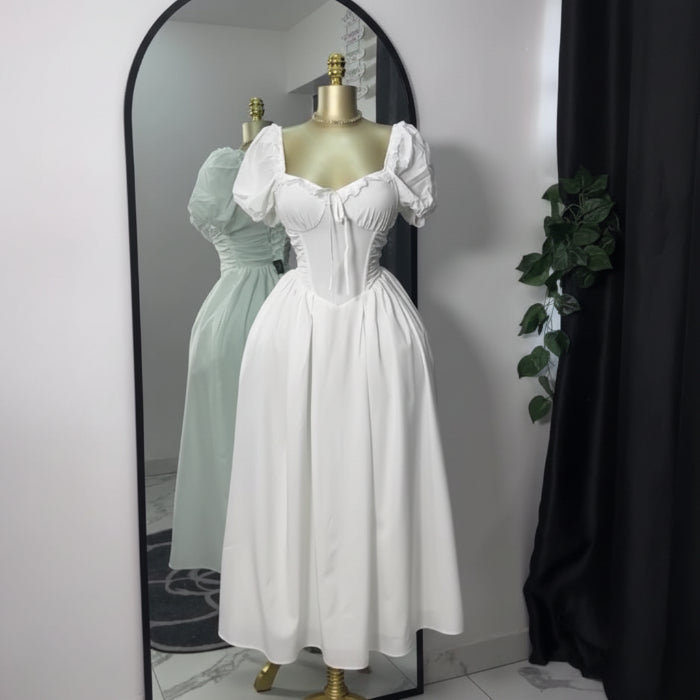 Sweetheart Corset Midi Dress