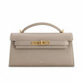 Noor Top Handle Bag in Elephant Gray