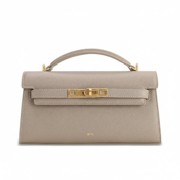 Noor Top Handle Bag in Elephant Gray