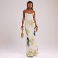 Floral Print Spaghetti Strap Maxi Dress