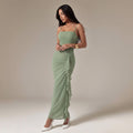 Mesh Cami Dress with Slit