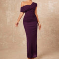 One-Shoulder Ruched Dress