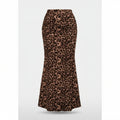 Leopard Print Mermaid Skirt