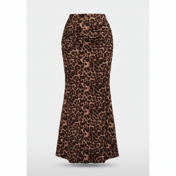 Leopard Print Mermaid Skirt