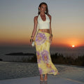 Halter Cut Out Maxi Dress