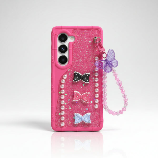 Pink Quicksand Glitter Case