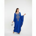 Embroidered Kaftan with Batwing Sleeves