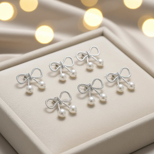 PearlBow Earrings