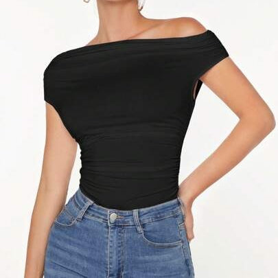 Shoulder Ruched Top