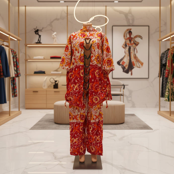 Ankara Long Trouser Suit