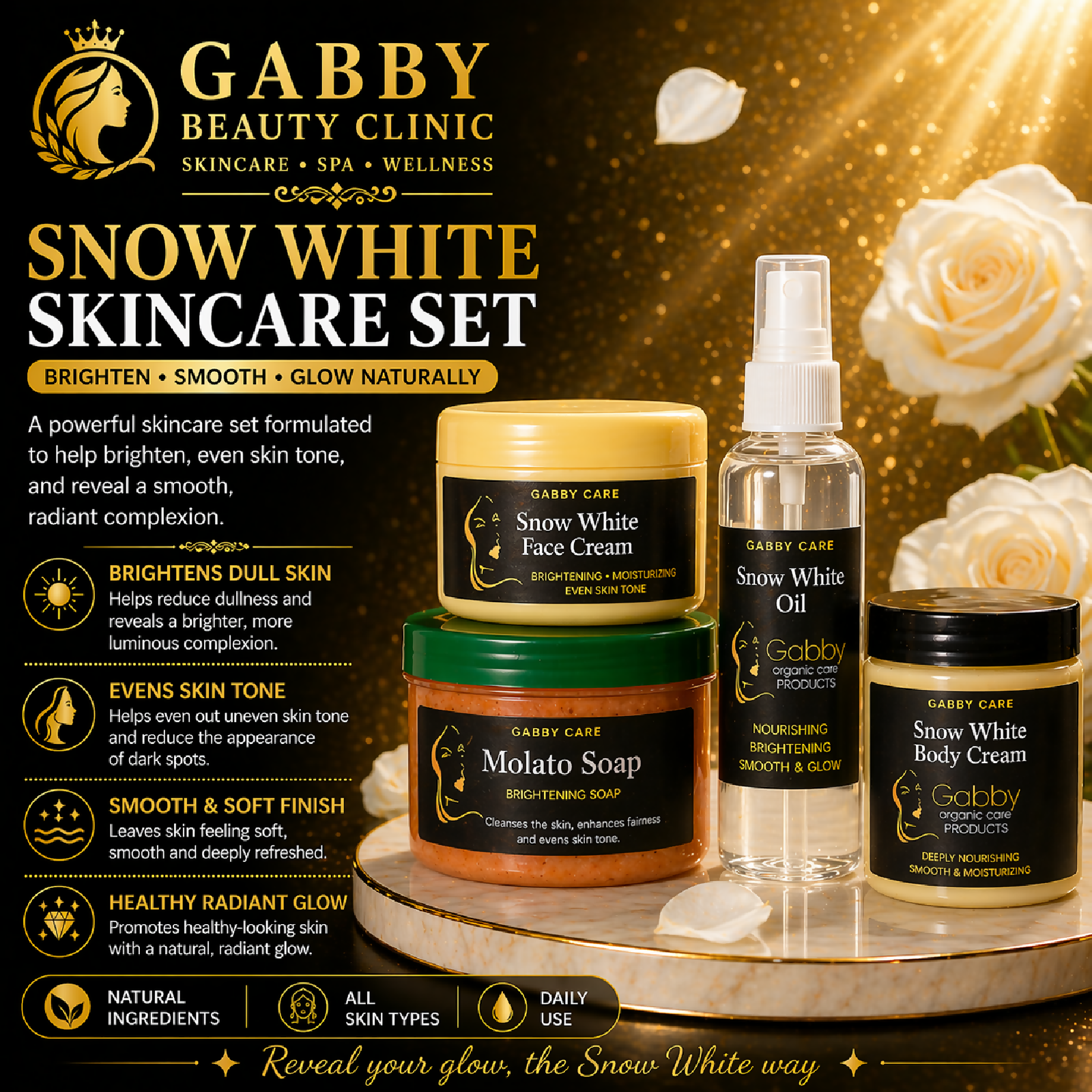 Gabby Beauty Clinic Snow White Skincare Set