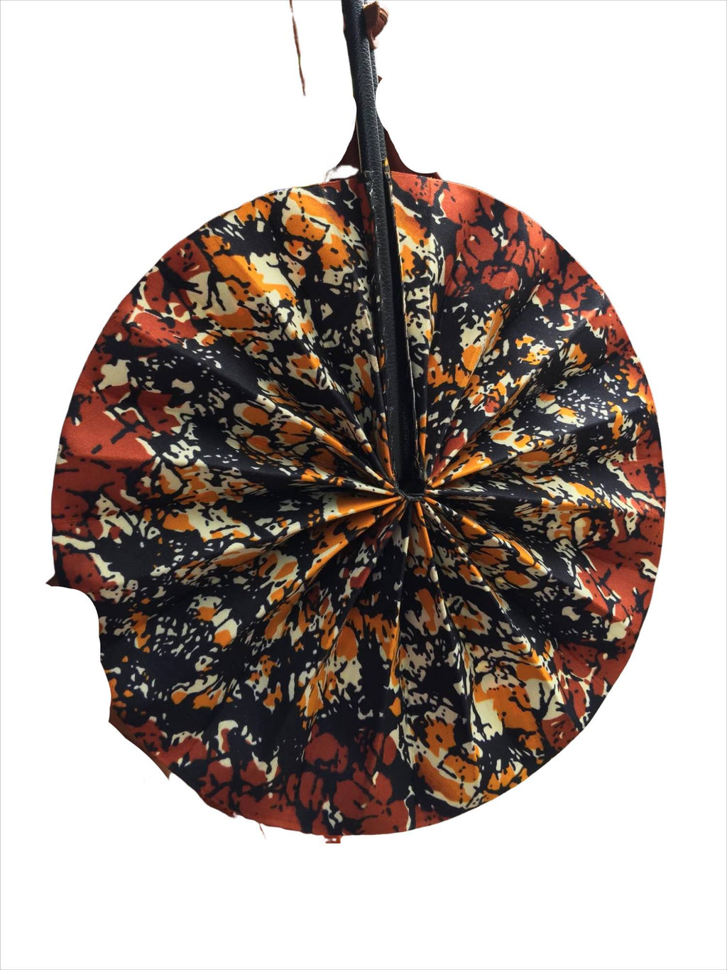 Handmade African Print Folding Fan