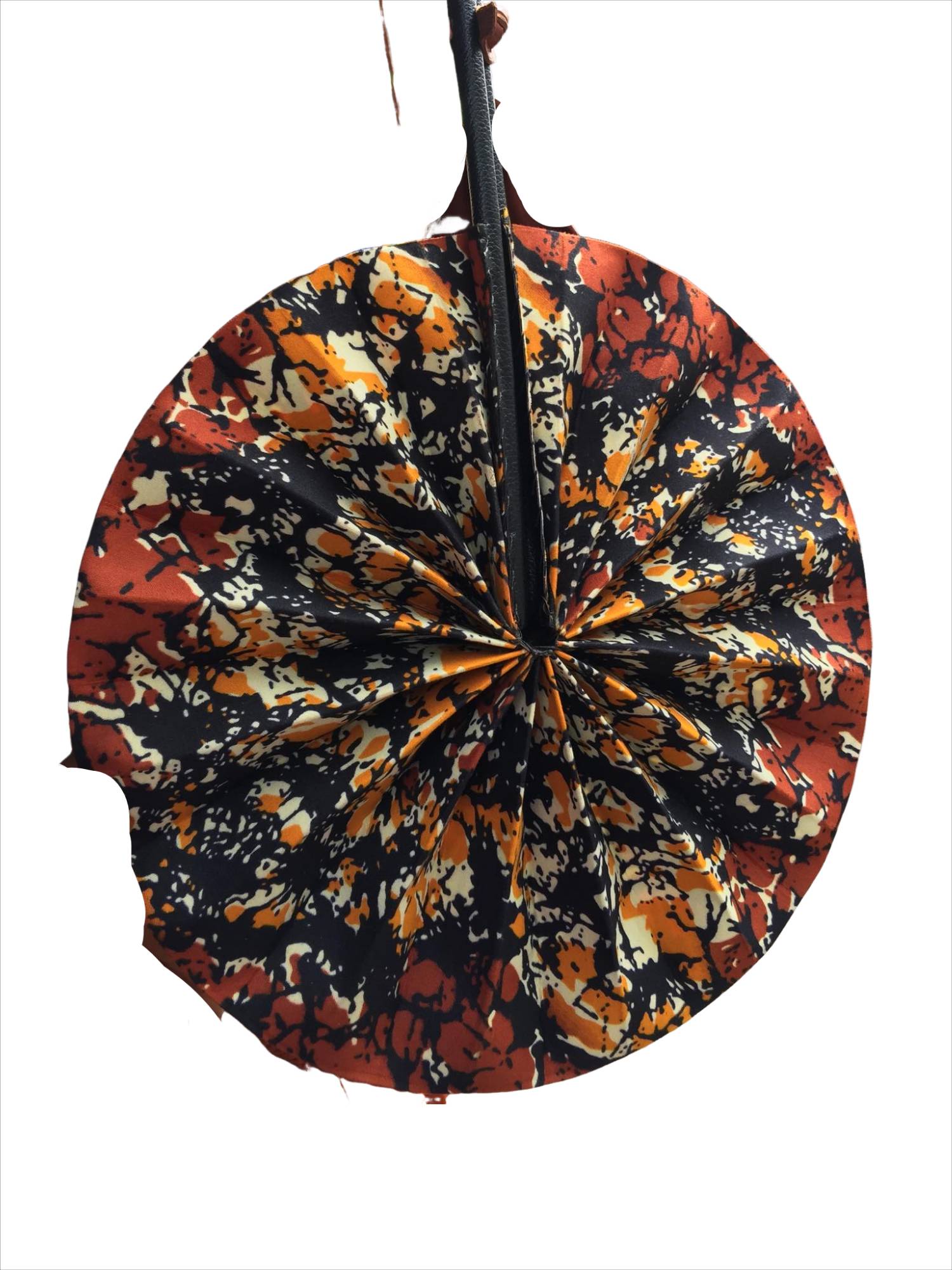 Handmade African Print Folding Fan