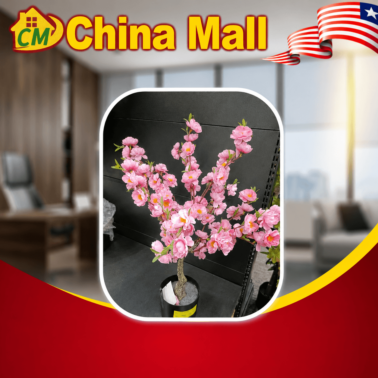 Pink Cherry Blossom Artificial Tree