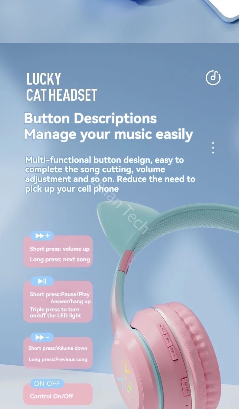 Cat Ear Headphone - Yanabuy Marketplace