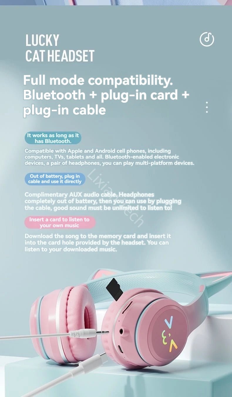 Cat Ear Headphone - Yanabuy Marketplace