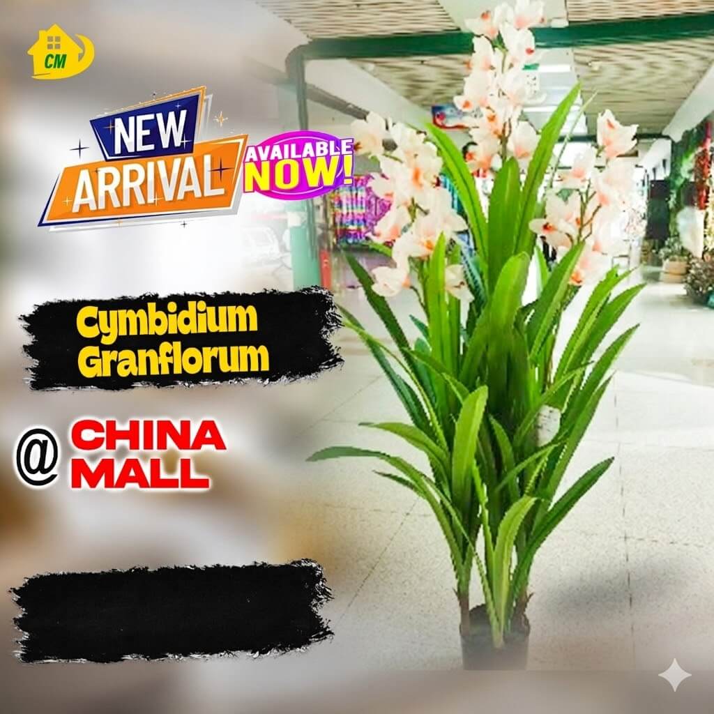 Nearly Natural Artificial White Cymbidium Orchid