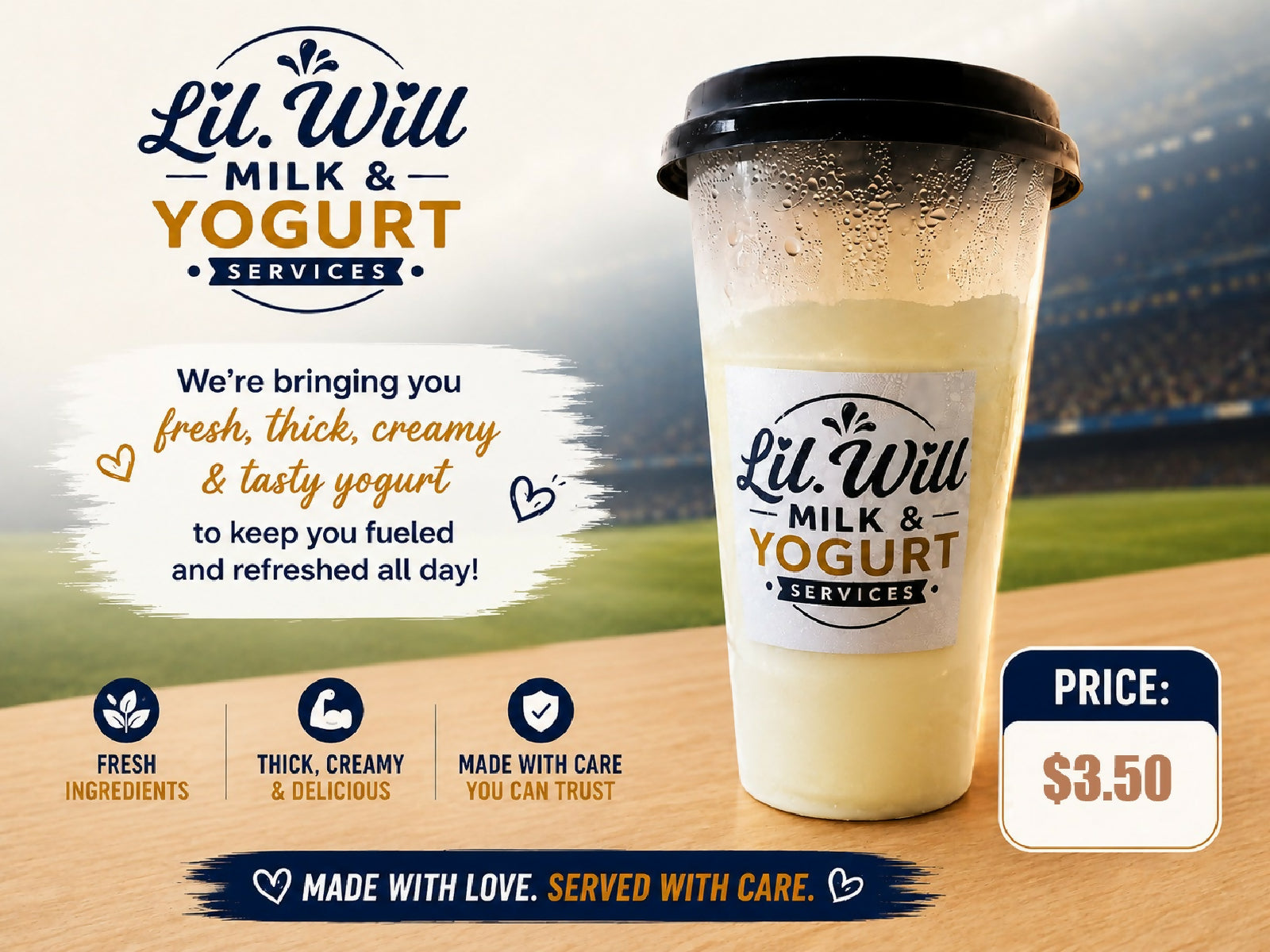 STRAW SERVING YOGURT CUP
